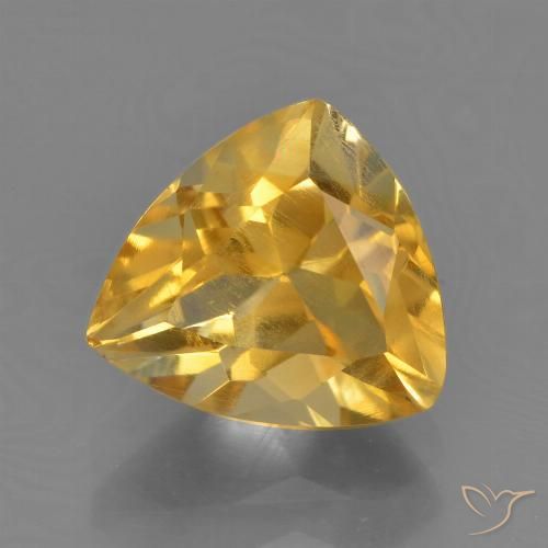 2.23ct Natural Laranja Dourado Profundo Citrino, Trilhão, VS