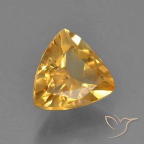 Citrino Laranja-dourado médio-claro Natural 1.55ct, Trilhão, VS