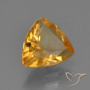 Citrino Laranja-Ouro Natural 1.38ct, Trilhão, VS