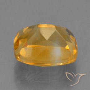 Citrino Laranja Profundo-Ouro Natural 2.76ct, Almofada, VS