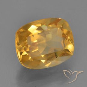 Citrino Laranja escuro-dourado Natural 2.81ct, Almofada, VS