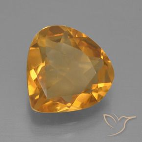 Citrino Laranja Profundo-Ouro Natural 2.20ct, Formato de pêra, VS