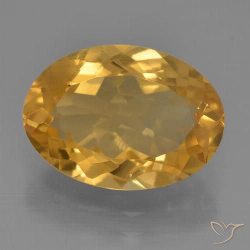 3.95ct Natural Dourado Escuro Citrino, oval, VS