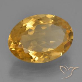 Citrino Dourado Escuro Natural 3.95ct, oval, VS