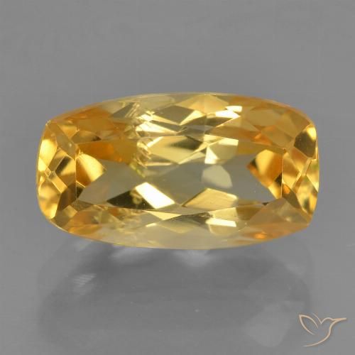 2.54ct Natural Laranja Dourada Citrino, Almofada, VS