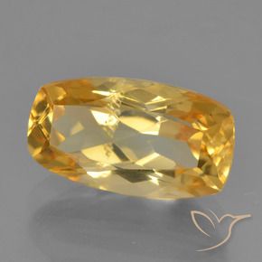 Citrino Laranja Dourada Natural 2.54ct, Almofada, VS