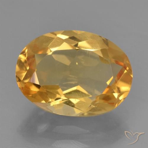 2.59ct Natural Laranja escuro-dourado Citrino, oval, VS
