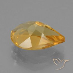 Citrino Laranja-dourado médio-claro Natural 2.17ct, Formato de pêra, VS