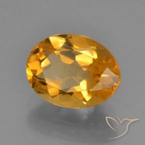 Citrino Laranja Profundo-Ouro Natural 1.97ct, oval, VS
