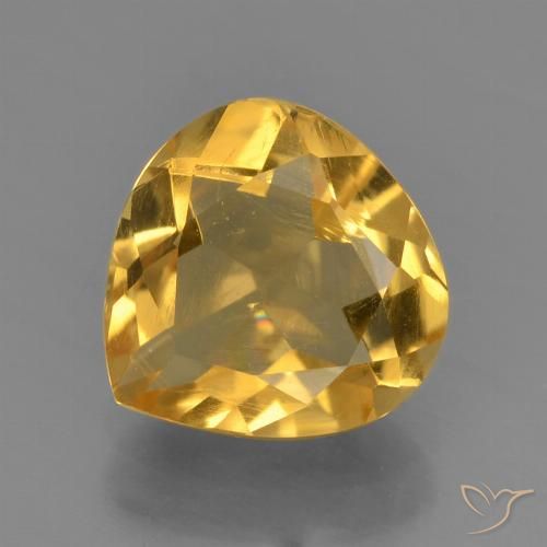 1.45ct Natural Dourado Escuro Citrino, Formato de pêra, VS