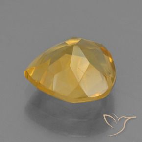 Citrino Dourado Escuro Natural 1.45ct, Formato de pêra, VS