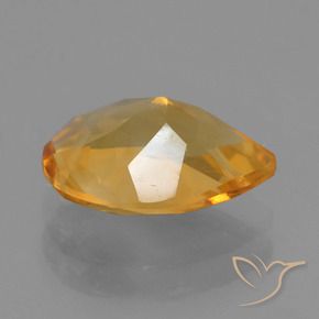 Citrino Laranja Profundo-Ouro Natural 2.07ct, Formato de pêra, VS