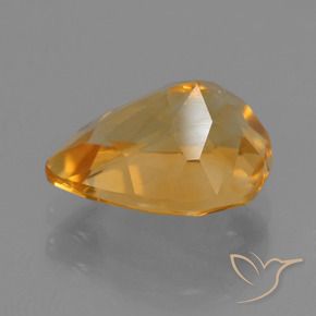 Citrino Laranja-Ouro Natural 2.32ct, Formato de pêra, VS