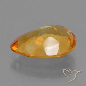 Citrino Laranja escuro-dourado Natural 2.23ct, Formato de pêra, VS