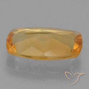 Citrino Laranja Profundo-Ouro Natural 3.55ct, Almofada, VVS-VS