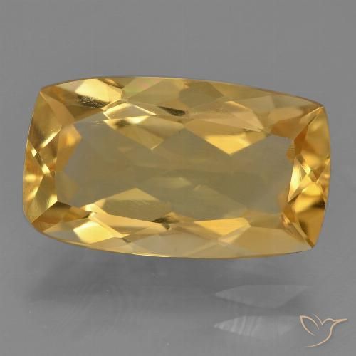 3.96ct Natural Dourado Médio-escuro Citrino, Almofada, VS