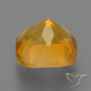 Citrino Laranja Profundo-Ouro Natural 1.90ct, Almofada, VS
