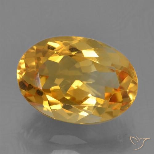 2.90ct Natural Laranja Profundo-Ouro Citrino, oval, VS