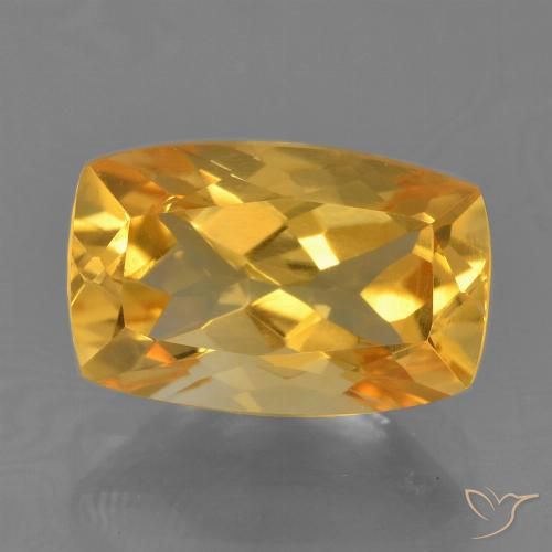2.65ct Natural Dourado médio Citrino, Almofada, VVS-VS