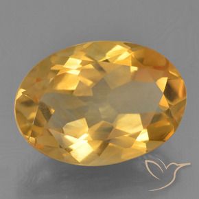 Citrino Dourado Médio-escuro Natural 4.95ct, oval, VS