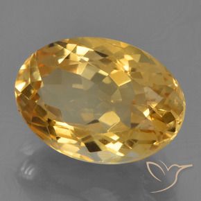 Citrino Laranja Dourado Profundo Natural 4.11ct, oval, VS