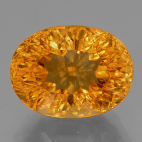 Citrino Amarelo Dourado Natural 6.41ct, Corte Oval, VS