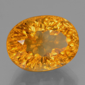 Citrino Amarelo Dourado Natural 6.41ct, Corte Oval, VS