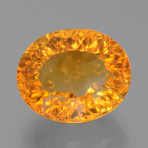 Citrino ouro natural 5,00ct, corte oval, VS
