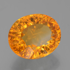 Citrino ouro natural 5,00ct, corte oval, VS