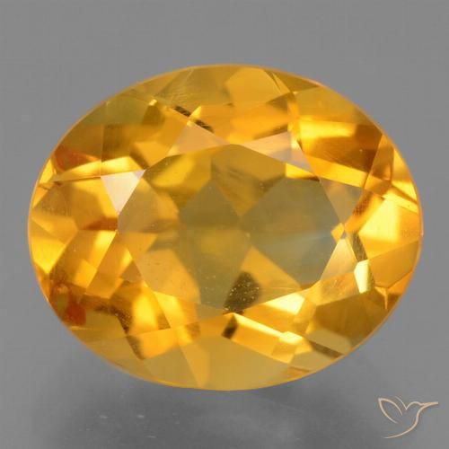 3.01ct Natural Laranja Profundo-Ouro Citrino, oval, VS