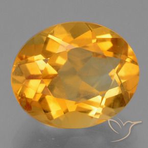 Citrino Laranja Profundo-Ouro Natural 3.01ct, oval, VS