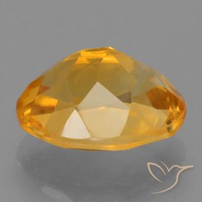 Citrino Laranja Profundo-Ouro Natural 3.01ct, oval, VS