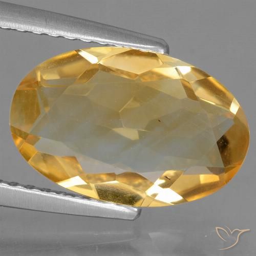 2.70ct Natural Laranja-dourado médio-claro Citrino, oval, VS