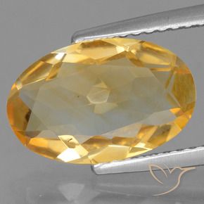 Citrino Laranja-dourado médio-claro Natural 2.70ct, oval, VS