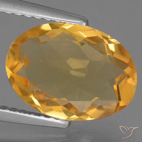 2.49ct Natural Laranja Profundo-Ouro Citrino, oval, VVS-VS