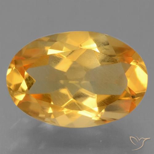 2.42ct Natural Laranja Profundo-Ouro Citrino, oval, VVS-VS