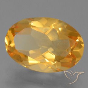 Citrino Laranja Profundo-Ouro Natural 2.42ct, oval, VVS-VS