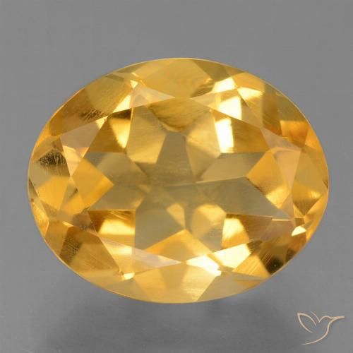 2.78ct Natural Laranja Profundo-Ouro Citrino, oval, VS