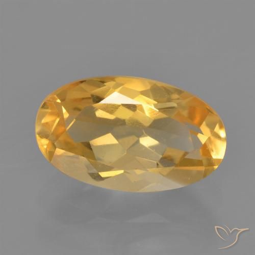 2.13ct Natural Laranja-Ouro Citrino, oval, VVS-VS