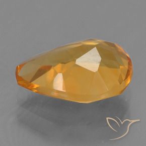 Citrino Laranja Médio Natural 2.02ct, Formato de pêra, VS
