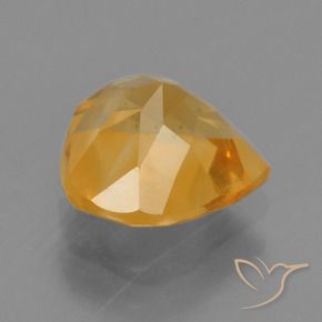 Citrino Laranja-Ouro Natural 1.72ct, Formato de pêra, VS