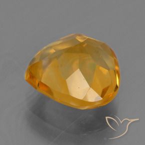 Citrino Laranja escuro-dourado Natural 1.86ct, Formato de pêra, VS