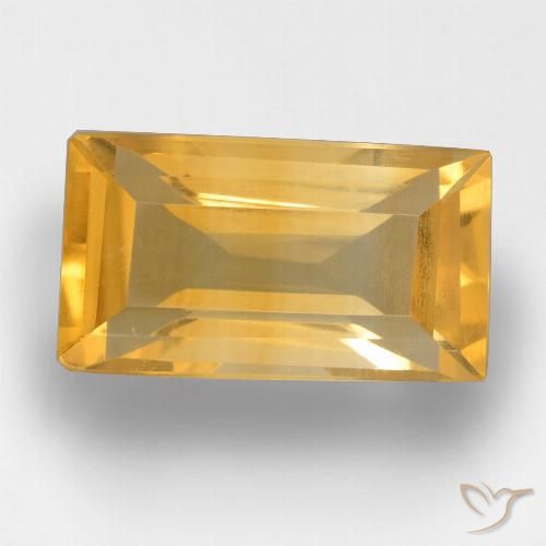 3.45ct Natural ouro brilhante Citrino, baguete, VS