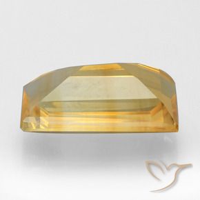 Citrino ouro brilhante Natural 3.45ct, baguete, VS