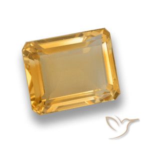Citrino Laranja-Ouro Natural 4.82ct, Corte Octógono / Esmeralda, VVS-VS