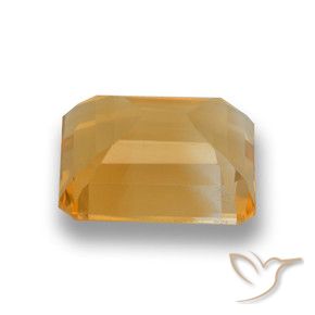 Citrino Laranja-Ouro Natural 4.82ct, Corte Octógono / Esmeralda, VVS-VS
