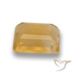 Citrino Ouro Natural 4.74ct, Corte Octógono / Esmeralda, VVS