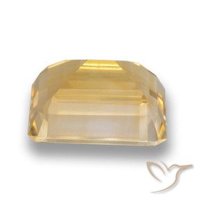 Citrino ouro médio Natural 4.46ct, Corte Octógono / Esmeralda, VVS-VS
