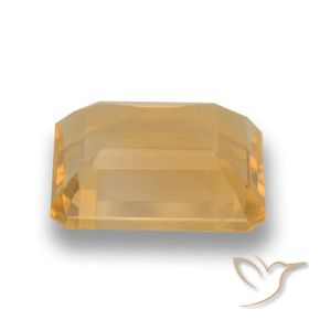 Citrino ouro médio Natural 4.04ct, Corte Octógono / Esmeralda, VVS