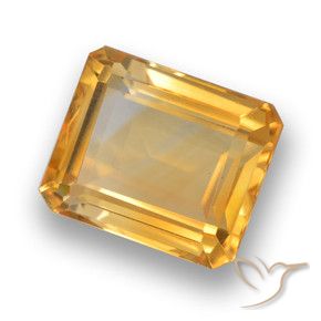 Citrino Laranja-Ouro Natural 4.53ct, Corte Octógono / Esmeralda, VVS-VS